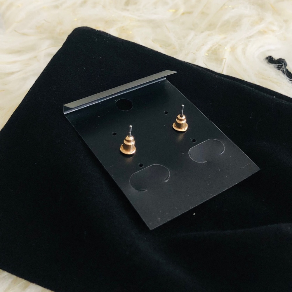 18K Orange Ladybug Earrings - Picture 3 of 8